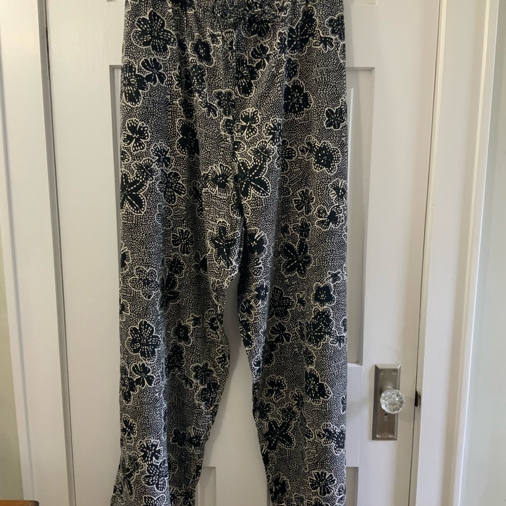 NWT Sonoma Linen Blend Elastic Waist Drawstring Wide Leg Pant Size 4X 3X 2X - Picture 3 of 10